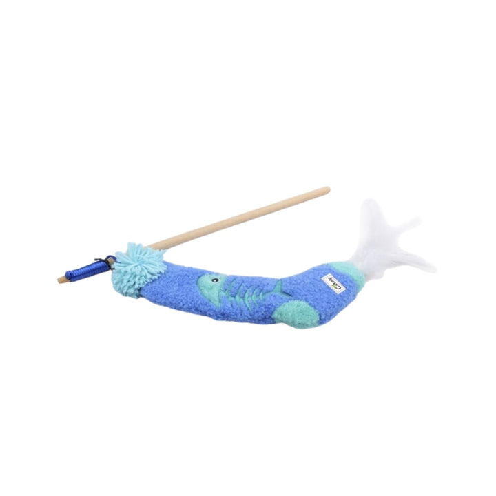 All For Paws Sock Cuddler is a Fish Cat Wand shaped like a sock! Your furry friend will love playing with it. It comes with a catnip inside for added fun - Flat.