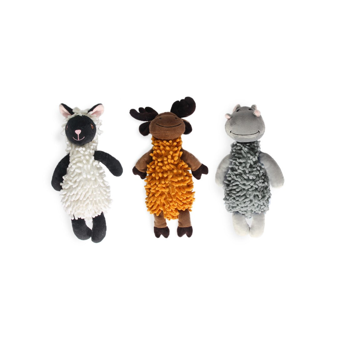 All For Paws Fluffy Animal Treasure Box Assorted - a set of 24 dog toys designed to keep your furry friend entertained All Colors.