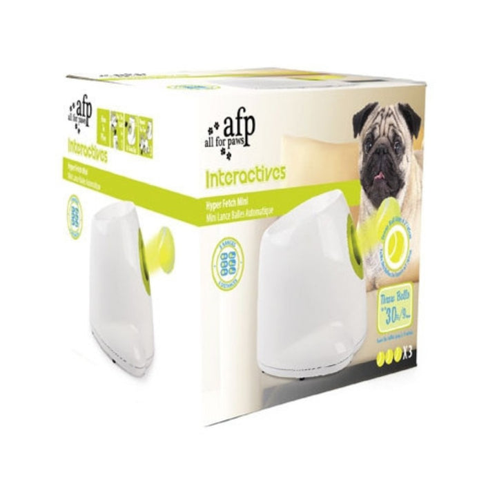 All For Paws Interactive Hyper Fetch Mini Dog Toy - the perfect throwing toy for your furry friend. We all know how much dogs love to play fetch Box.