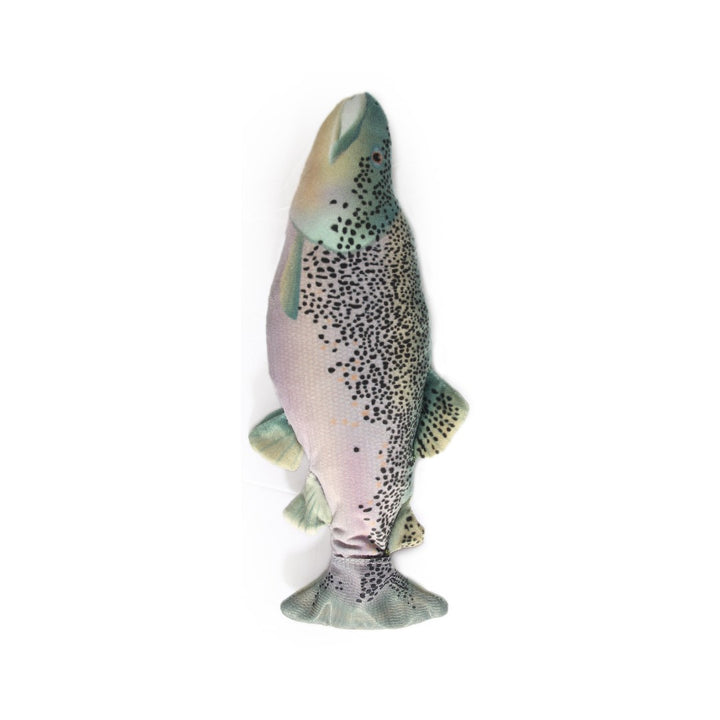 All For Paws Jittering Fish Trout Cat Toys that move exactly like a real fish. These USB rechargeable come with a pack of silvervine and Canadian imported catnip - Full.