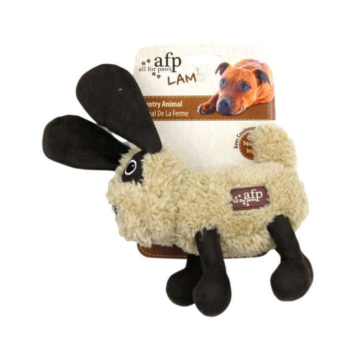 All For Paws Lambswool Cuddle Animal Rabbit Dog Toy is a plush toy for your furry friend. Its soft faux fleece covering is ideal for your dog's playtime and snuggles - Box.