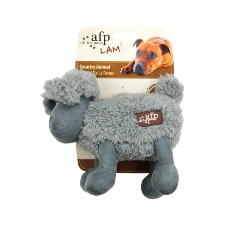 All For Paws Lambswool Cuddle Animal Sheep Dog Toy is a plush toy for your furry friend. Its soft faux fleece covering is ideal for your dog's playtime and snuggles Box.