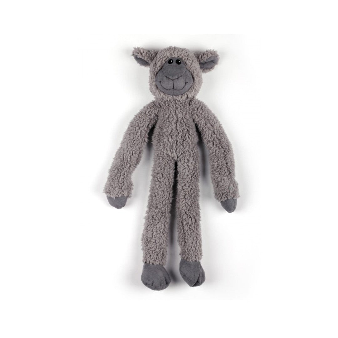 All For Paws Lambswool Cuddle Ropey Flopper is made of soft faux suede, lamb plush, and ropes, providing a fantastic tactile sensation - Full. 