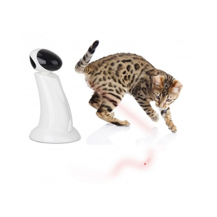 All For Paws Lazer Beam Cat Toy is an automatic laser light toy that will excite your pet and emits an unpredictable light spot on the floor, which pets love to chase.