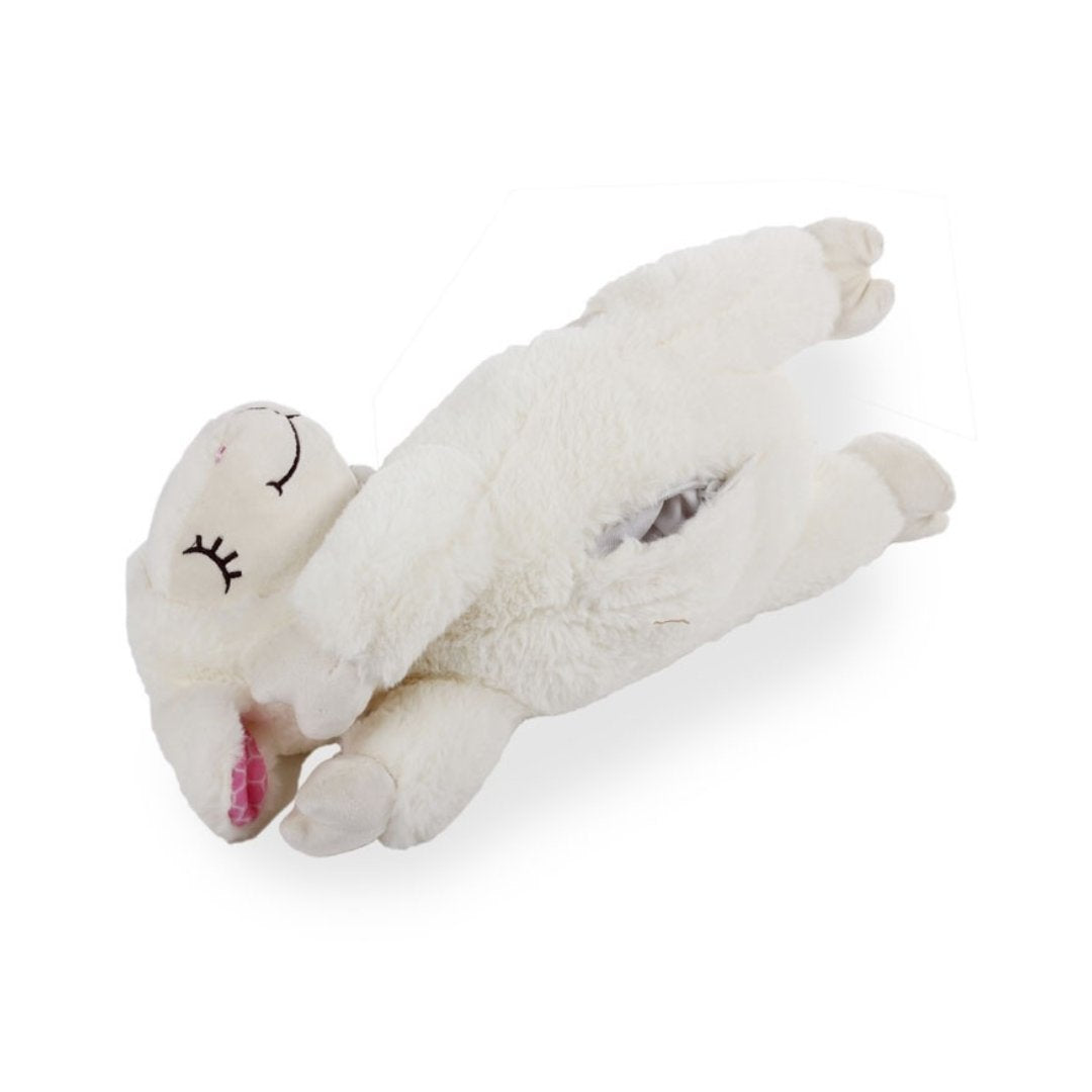 The All For Paws Little Buddy Heart Beat Sheep Dog Toy is designed to provide comfort to puppies who experience separation anxiety - Flat.