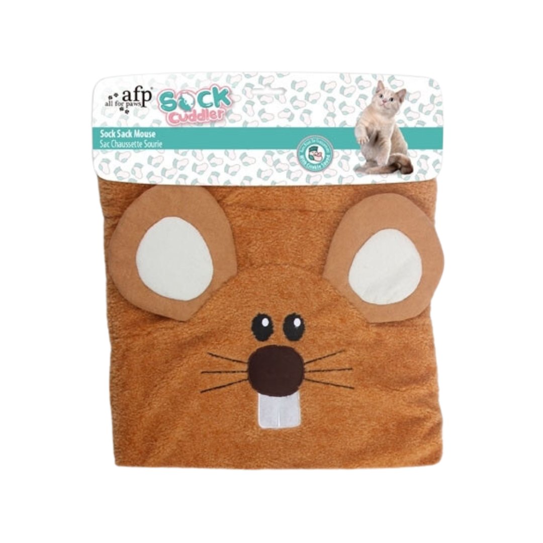 All For Paws Cuddler Sea Sock Cat Toy is designed in the shape of socks that your cat will love. 