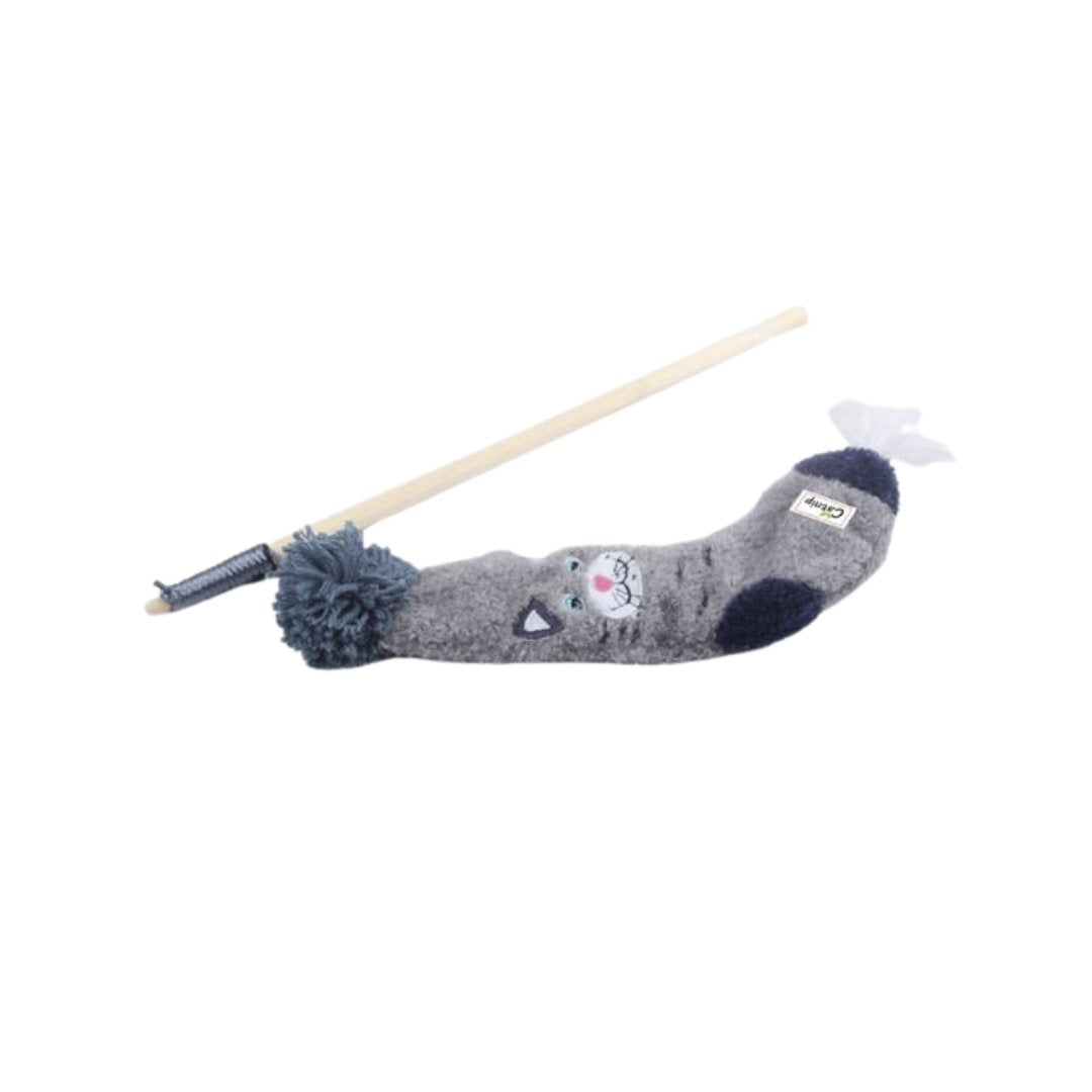 All For Paws Sock Cuddler is a Cat Wand shaped like a sock! Your furry friend will love playing with it. It comes with a catnip inside for added fun - Flat. 