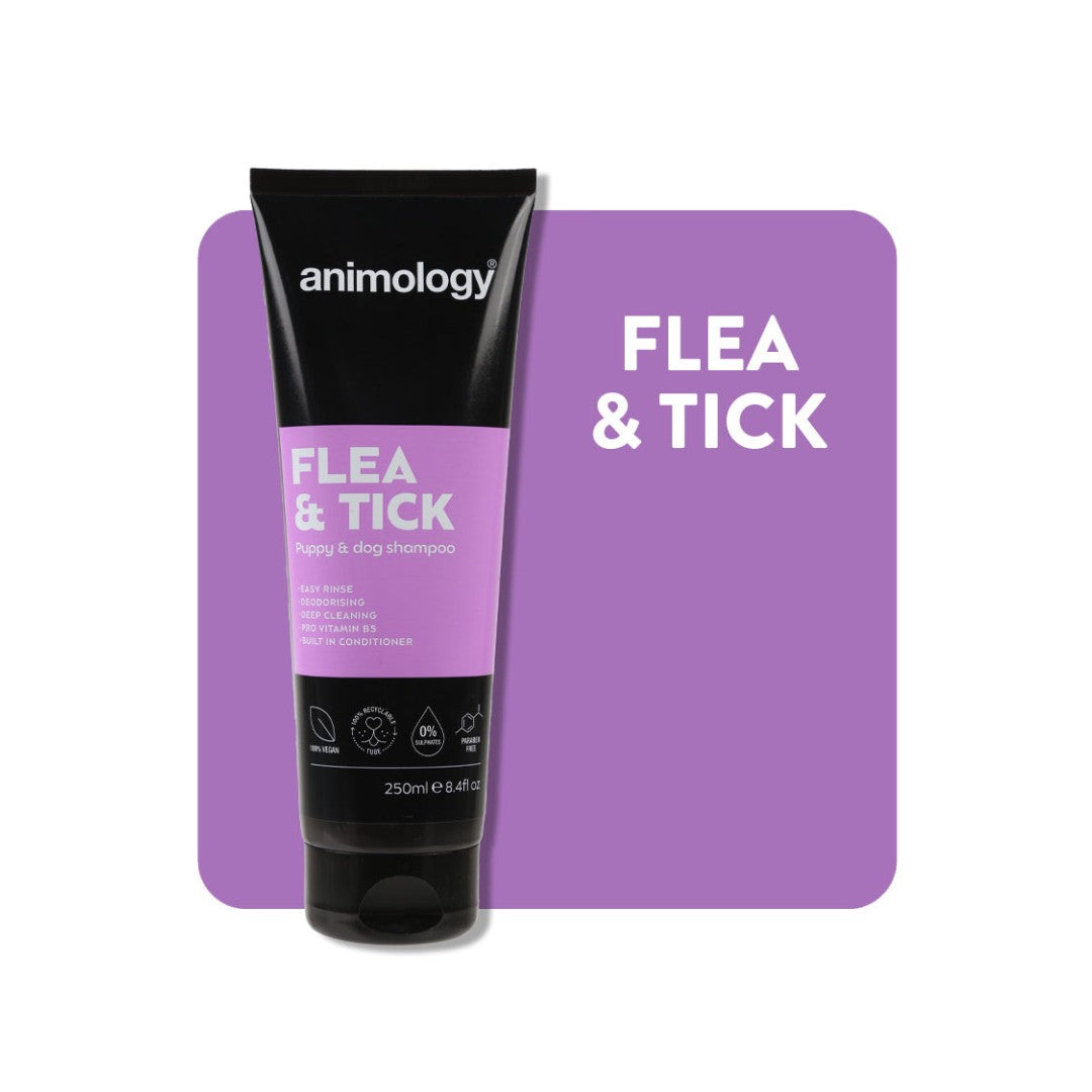 Animology Flea & Tick shampoo is the perfect solution if your dog has fleas and ticks. It works on all types of dog coats, removes fleas and ticks, and soothes irritated skin Full.