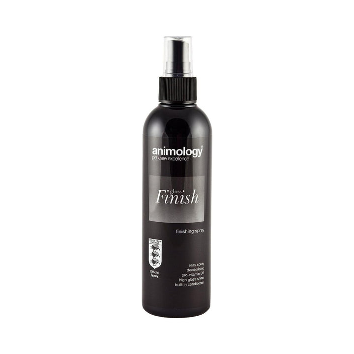 Animology's Gloss Finish Finishing Dog Spray is perfect for all coat types, giving your dog a glossy look. It's ideal for use during shows or competitions.