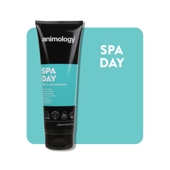 Indulge your furry friend with the Animology Spa Day Skin & Coat Dog Shampoo. This luxurious shampoo is crafted to nourish and protect your dog's skin and coat - Full AD.