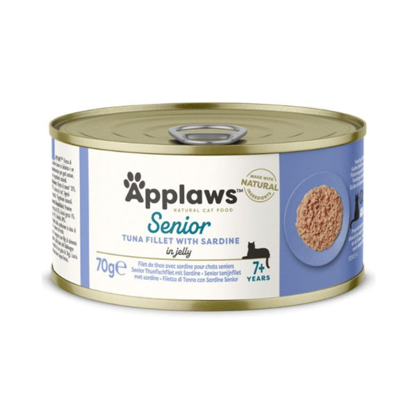 Applaws Senior Tuna with Sardines Cat Wet Food – High Protein, Digestive Health Support for Senior Cats