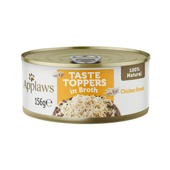 Applaws Taste Topper Chicken in broth recipe has a full flavor that transforms dry dog food into a mouth-watering feast that will make your dog drool happy.