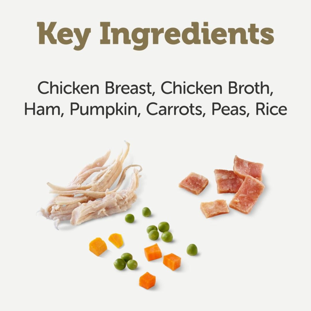 Applaws Taste Toppers in Broth Chicken with Ham and Vegetables Wet Dog Food - Ingredients 