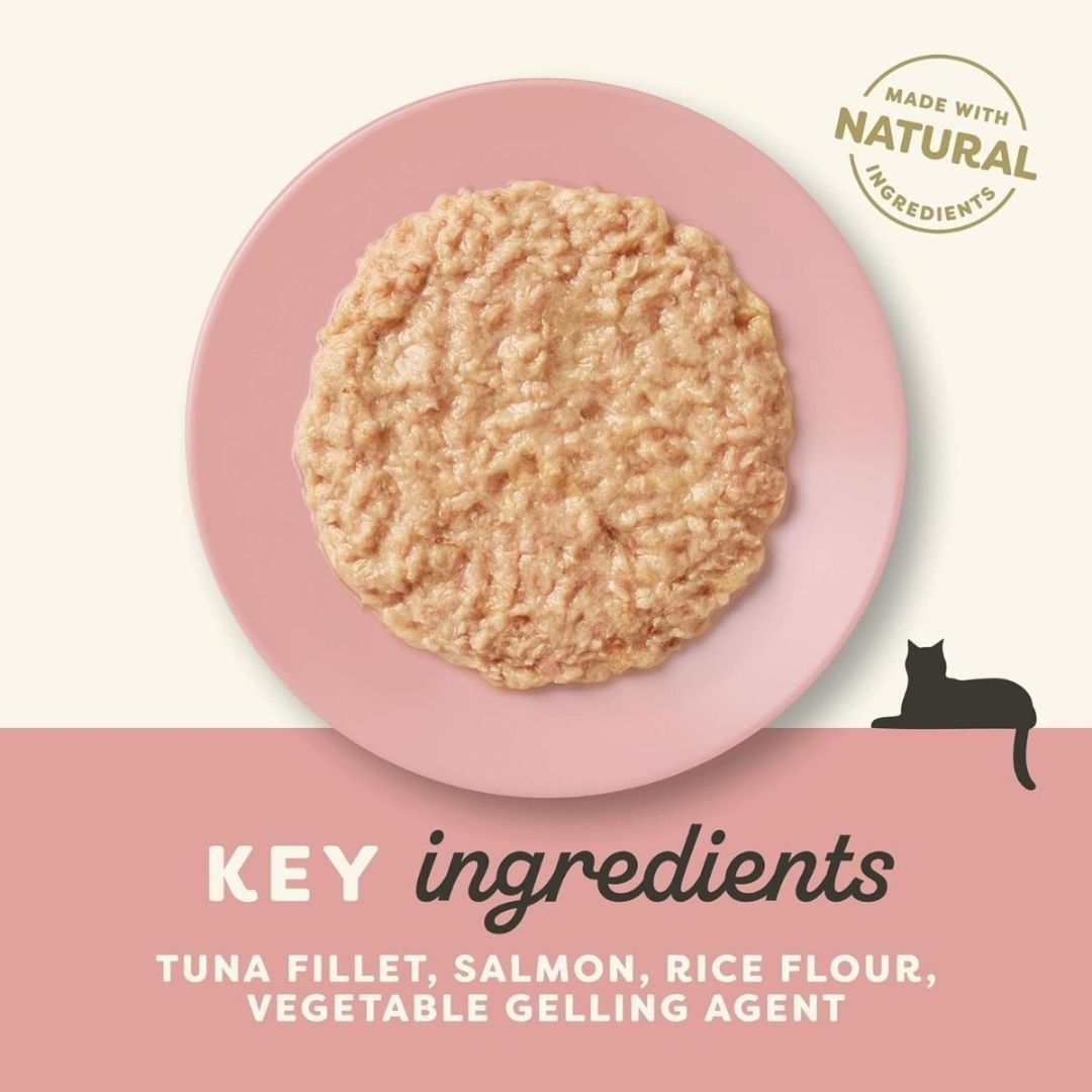Applaws Senior Tuna with Salmon in Jelly Wet Cat Food – Natural, Omega-Rich Nutrition for Senior Cats - Ingredients. 
