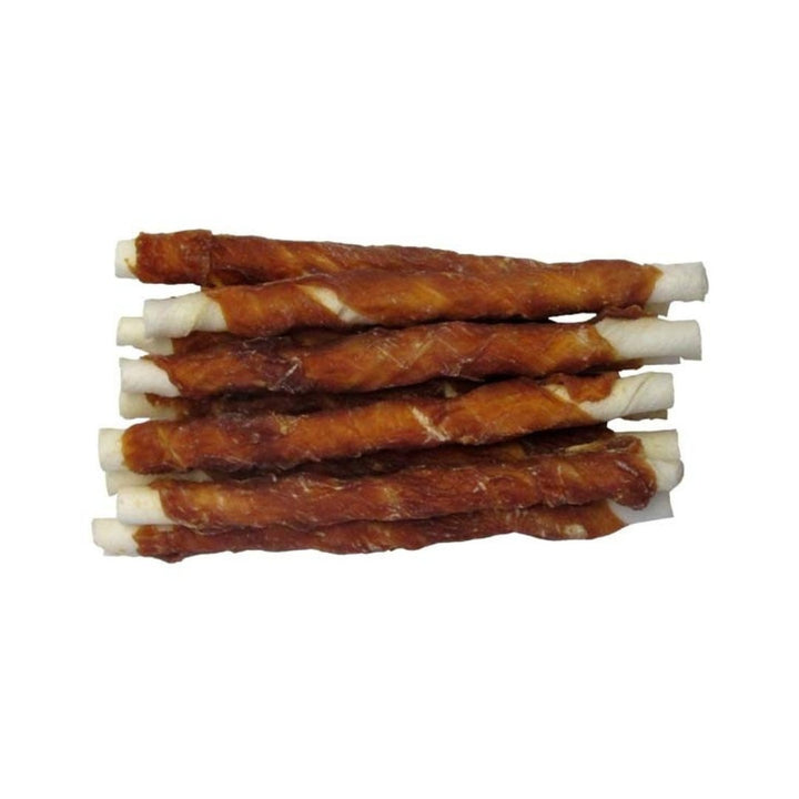 Armitage Chewy Duck Twists Dog Treats - the perfect snack to make your furry friend's tail wag excitedly! Made from 100% natural duck breast meat-Full.