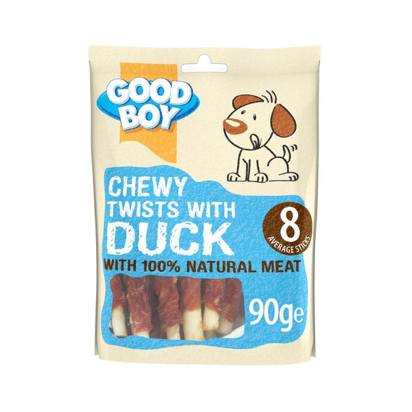 Armitage Chewy Duck Twists Dog Treats - the perfect snack to make your furry friend's tail wag excitedly! Made from 100% natural duck breast meat.