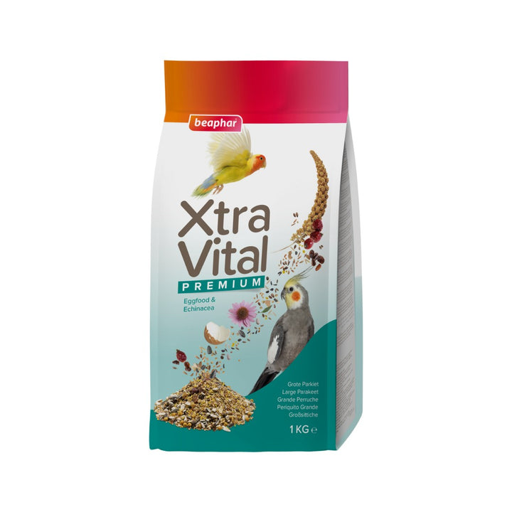 Beaphar XtraVital Large Parakeet Bird Food Packaging - 1 kg