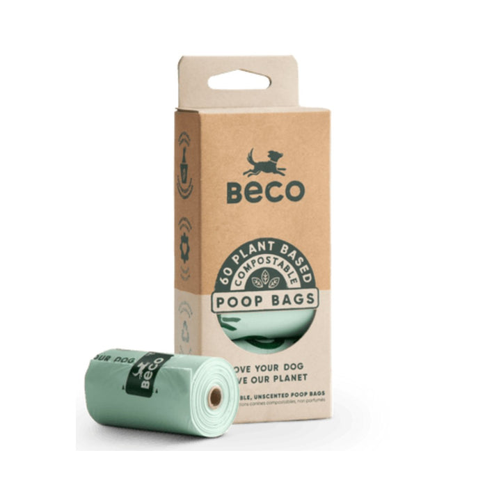 Beco Pets Unscented Compostable Dog Poop Bags in Dubai: Eco-Friendly &amp; Home Compostable - Open Box