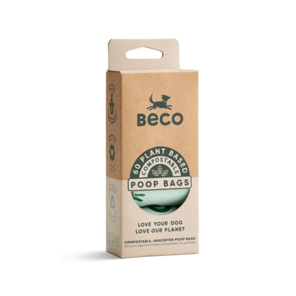 Beco Pets Unscented Compostable Dog Poop Bags in Dubai: Eco-Friendly &amp; Home Compostable 