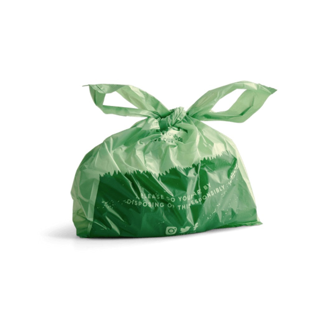 Beco Pets Unscented Poop Bags with Handles - Large, Strong, Leak-Proof, Eco-Friendly - Actual Poop Bag