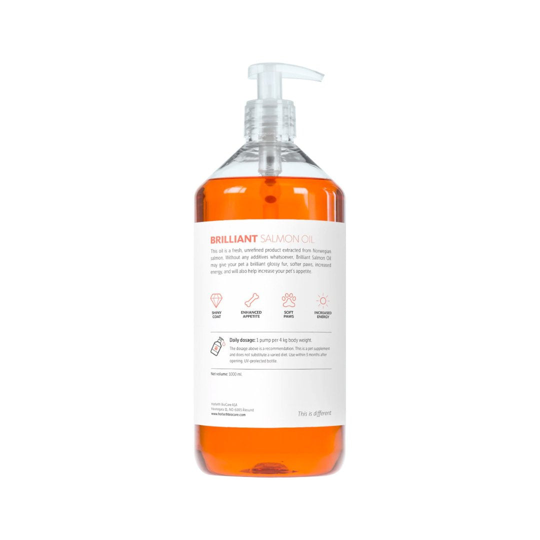 Brilliant Salmon Oil bottle back label
