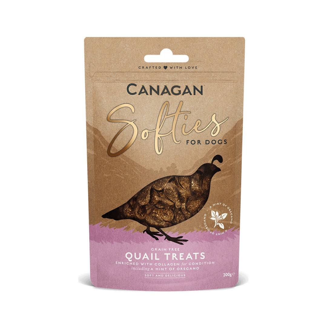 Canagan Softies Quail Dog Treats 100g – Grain-Free, Collagen-Enhanced in UAE