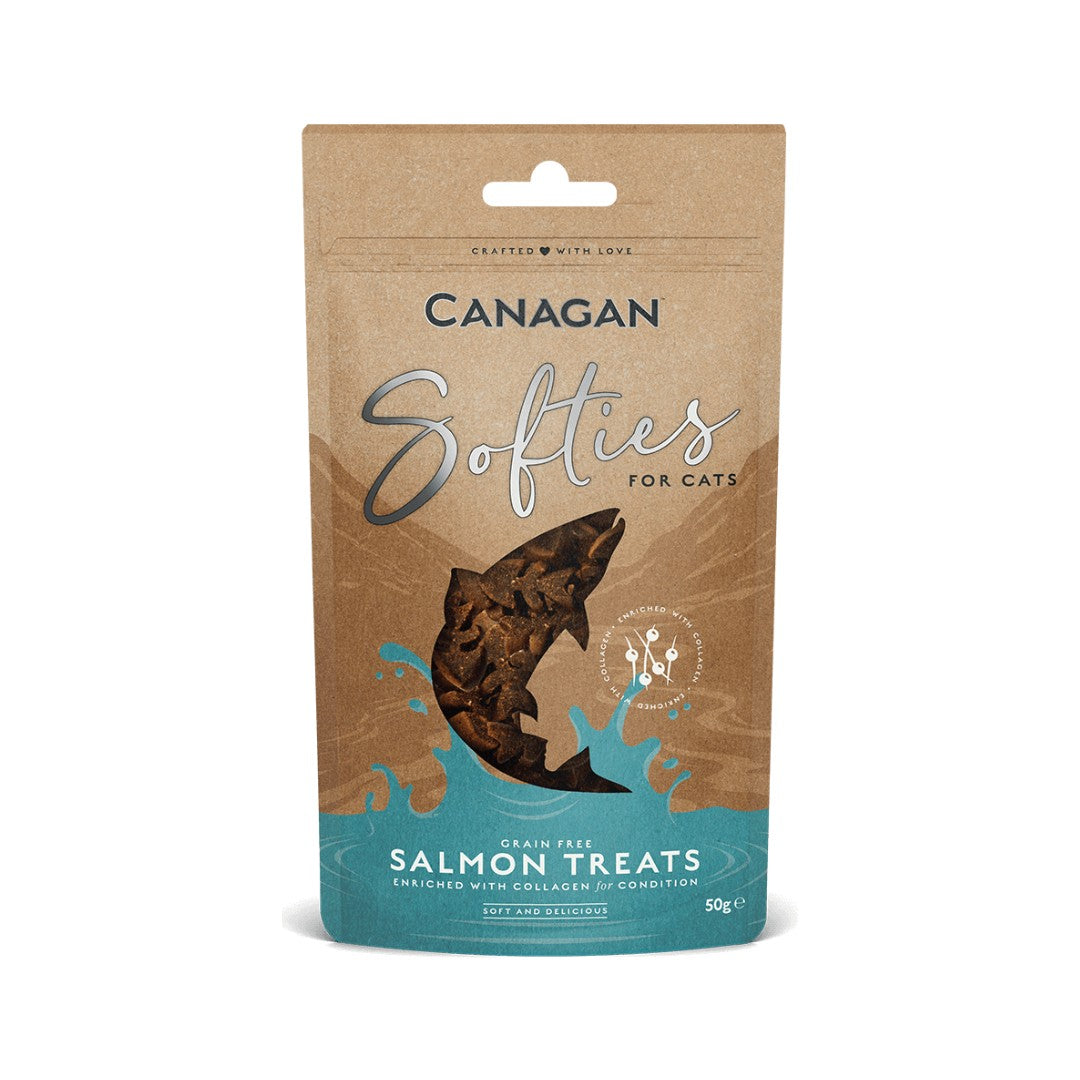Canagan Softies Salmon Cat Treats 50g – Grain-Free and Collagen-Enriched in UAE
