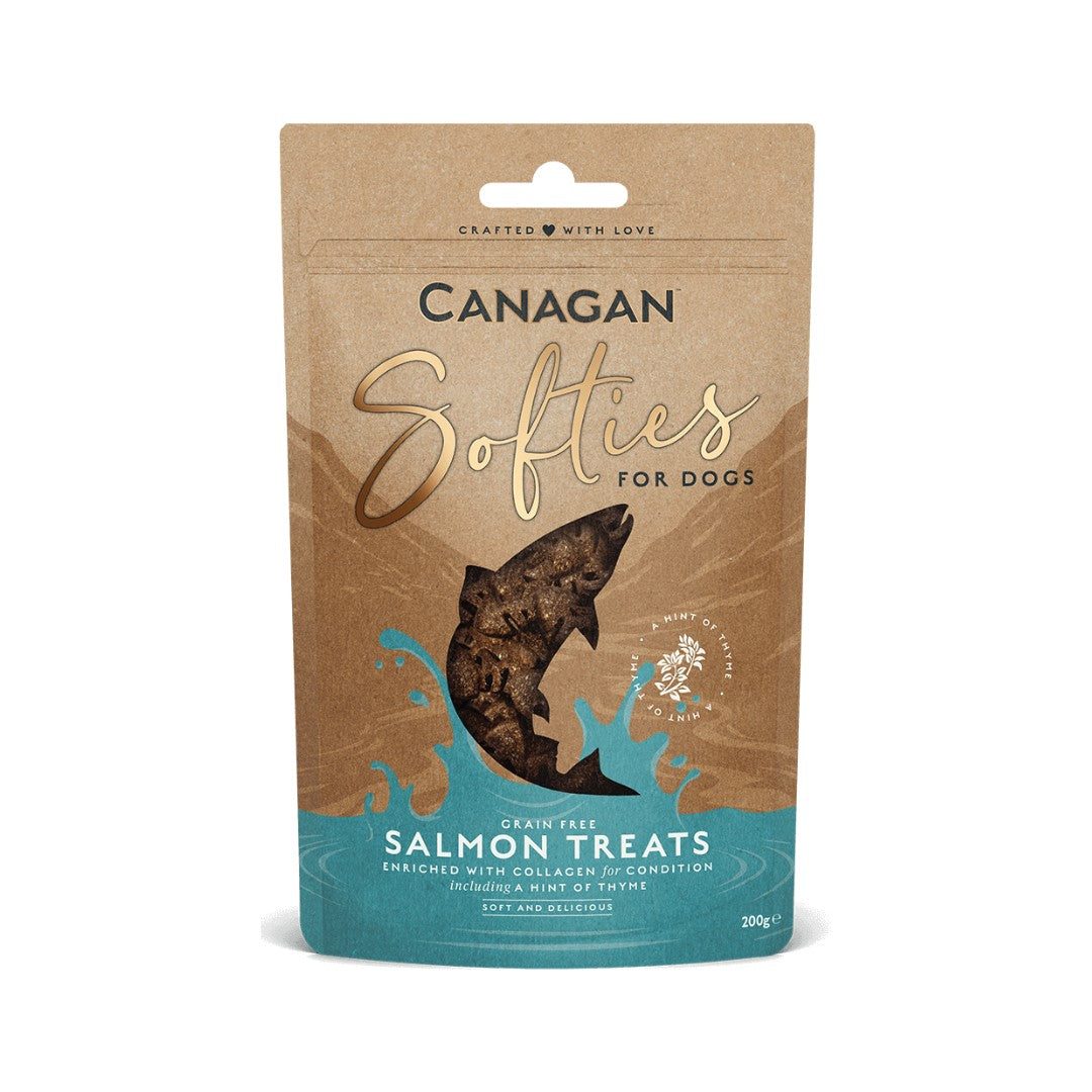 Canagan Softies Salmon Dog Treats 100g – Grain-Free and Collagen-Boosted in UAE
