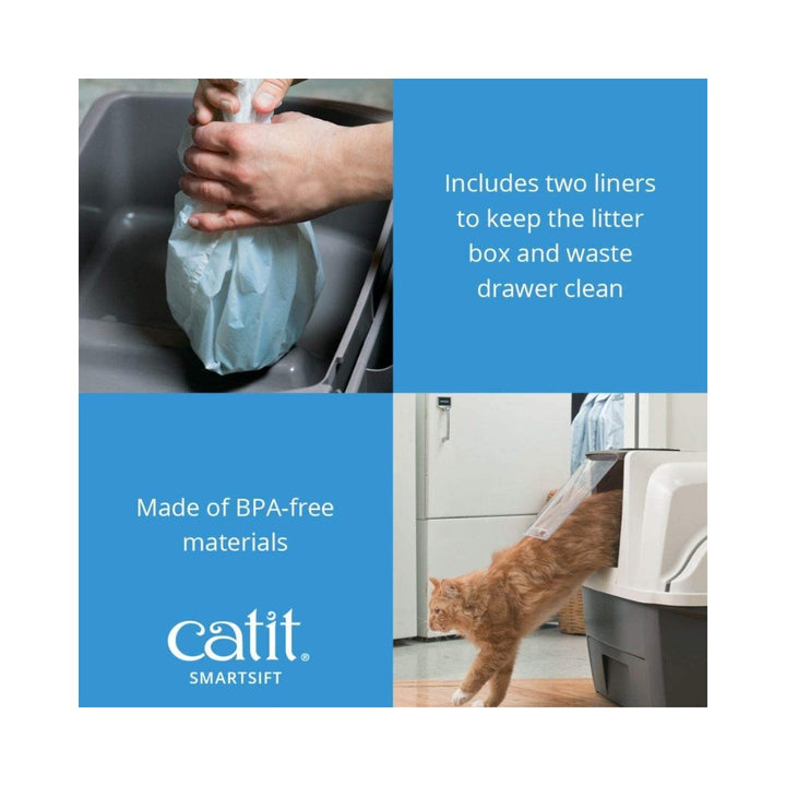 Catit SmartSift Sifting Cat Pan Litter Box is an automated sifting system that makes litter maintenance effortless how to remove the bag.