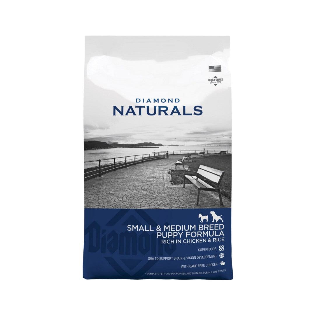 Diamond Naturals Small & Medium Breed Puppy Chicken & Rice Food