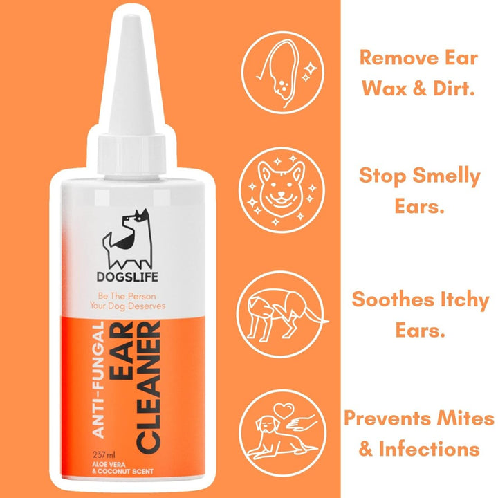 DogsLife Dog Anti-Fungal Ear Cleaner - Benefits 