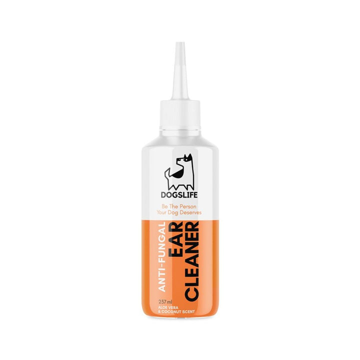 DogsLife Dog Anti-Fungal Ear Cleaner - Front Bottle 