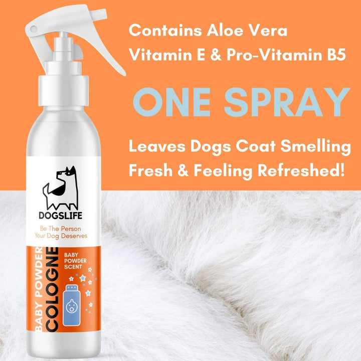 DogsLife Baby Powder Cologne Dog Spray - WithAloe Vera