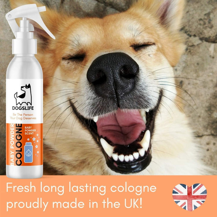 DogsLife Baby Powder Cologne Dog Spray - Made in the UK