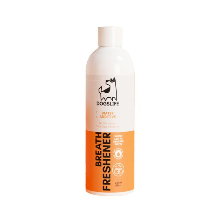 DogsLife Dog Breath Freshener Water Additive - Front Bottle 