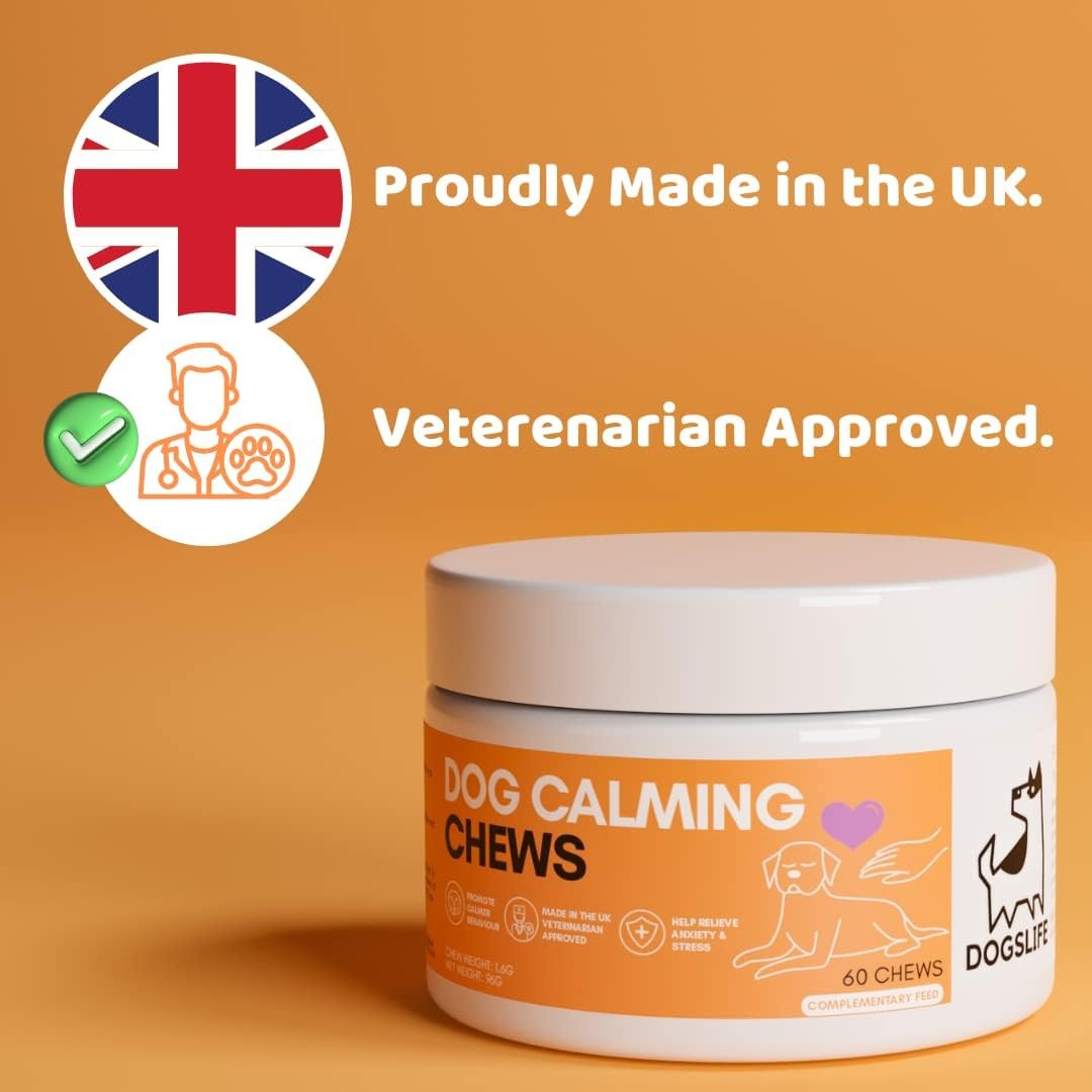 DogsLife Calming Chews Dog Treats - Made in the UK