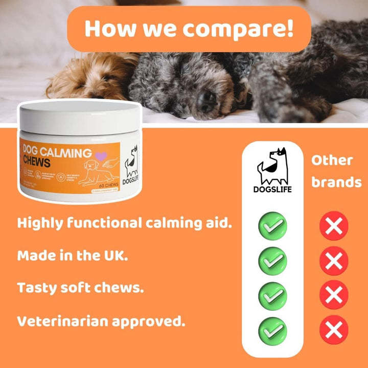 DogsLife Calming Chews Dog Treats - Compare with other products 
