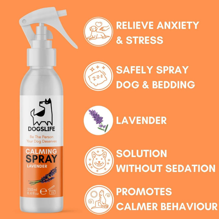 DogsLife Calming Lavender Dog Spray - Benefits 