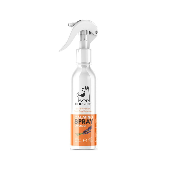DogsLife Calming Lavender Dog Spray - Front Bottle 