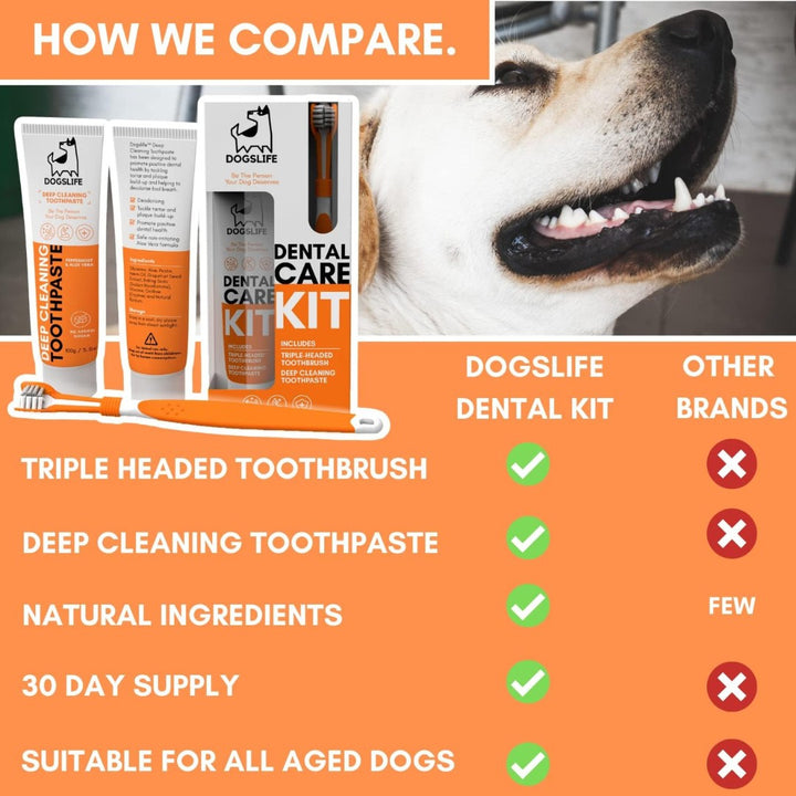 DogsLife Dog Dental Care Kit - compare with other brands