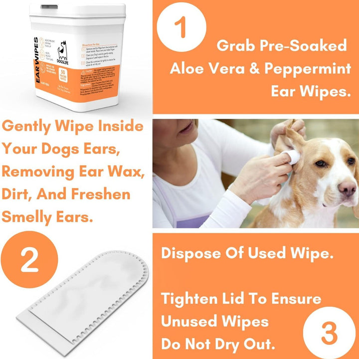 DogsLife Dog Ear Wipes Aloe Vera - How to use