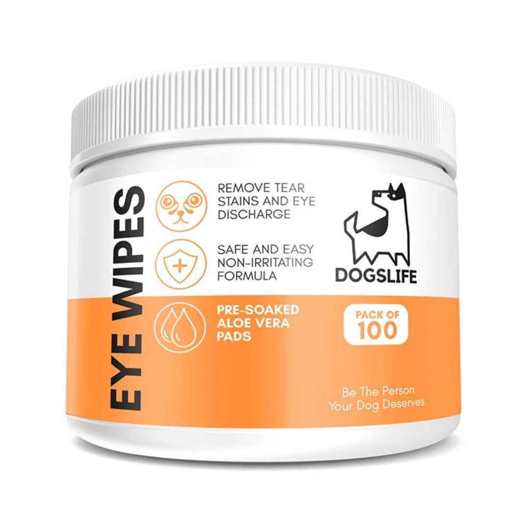 DogsLife Dog Eye Wipes Aloe Vera - Front Pack