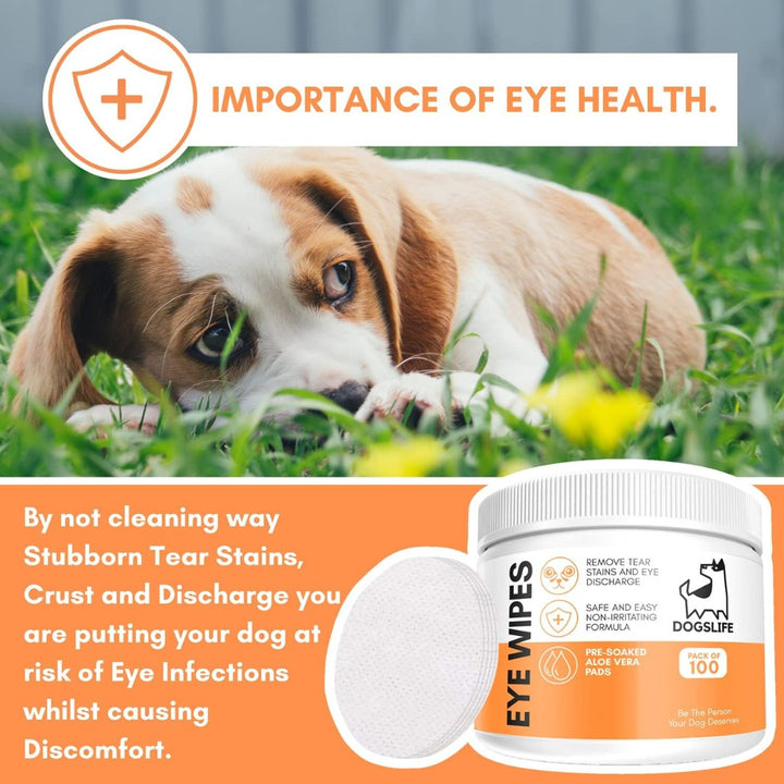DogsLife Dog Eye Wipes Aloe Vera - Eye Health