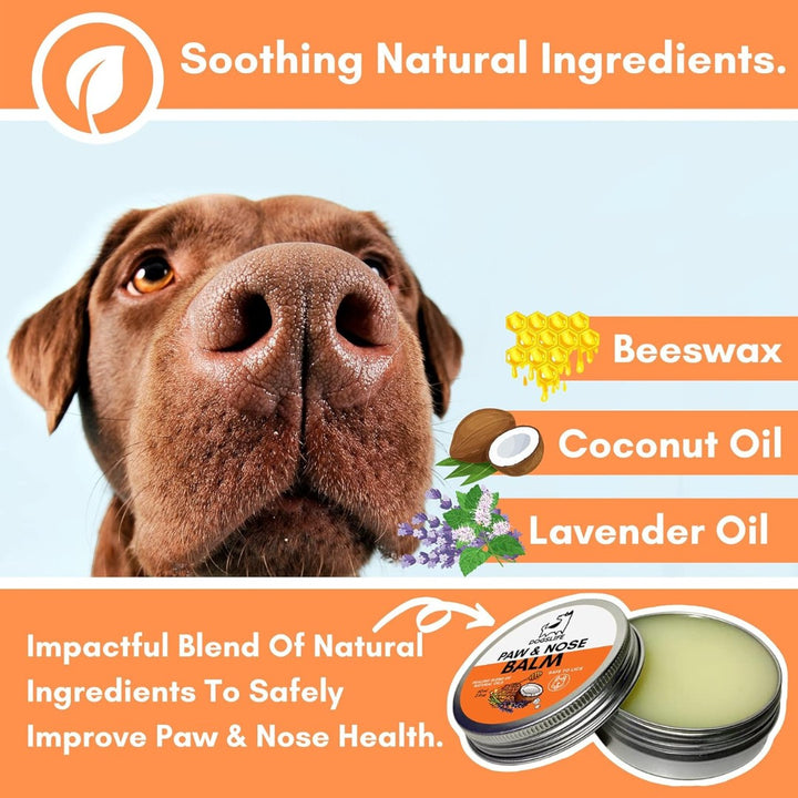 Choose DogsLife Organic Dog Paw & Nose Balm for an organic, effective, and nurturing solution to pamper your dog's precious paws and noses. Say goodbye to discomfort and hello to a happier, healthier pet.