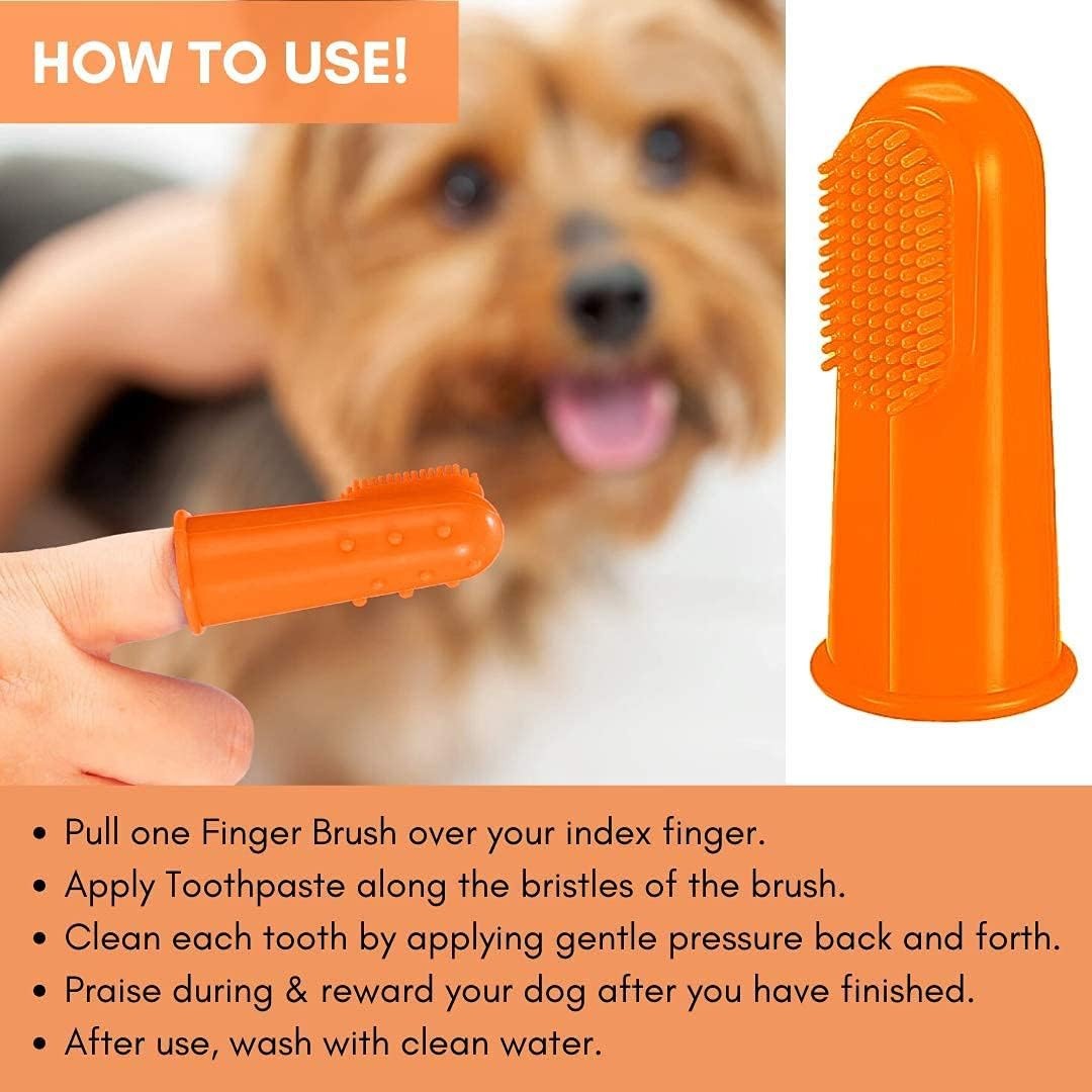 DogsLife Dog Silicone Finger Dental Brushes - How To Use