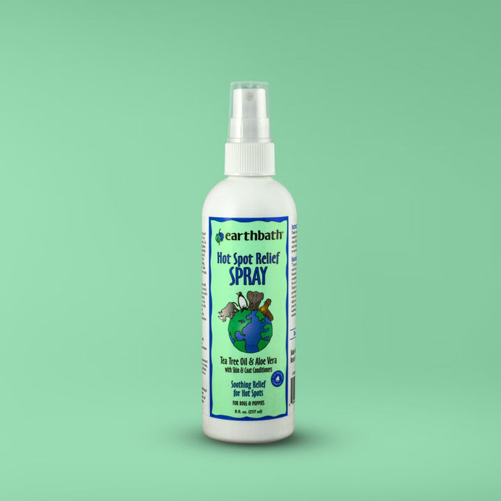 Give your furry friend the relief they deserve with Earthbath® Hot Spot Relief Spray, a specially formulated solution to naturally soothe hot spots, itching, scratching, and skin irritation.