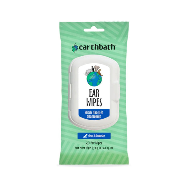 Experience the natural goodness of earthbath® Ear Wipes – the perfect solution for maintaining your pet's ear hygiene with care and convenience.
