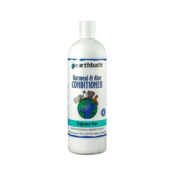 Elevate your pet's grooming experience with Earthbath Oatmeal & Aloe Conditioner - a fragrance-free formula that brings out the best in your pet's coat.