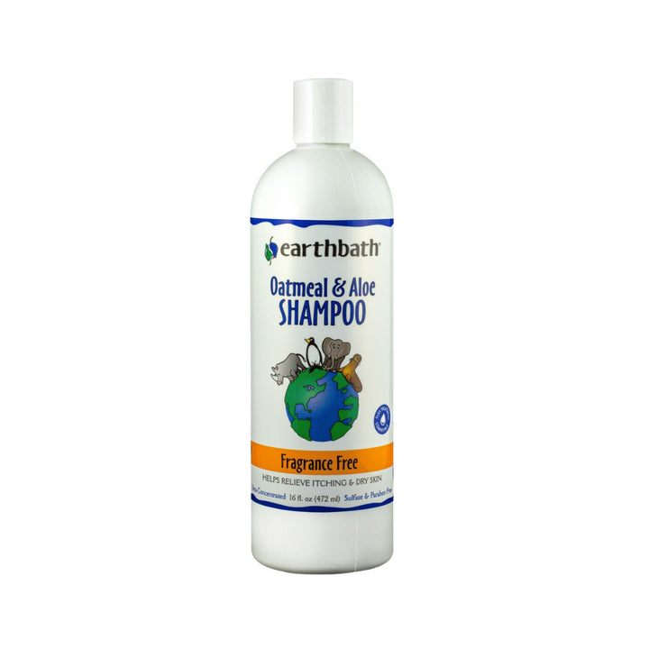 Choose earthbath® Oatmeal & Aloe Shampoo for a fragrance-free, soothing, and practical grooming experience that prioritizes your pet's skin health and comfort.