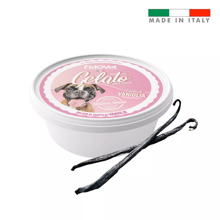 FidoVet Gelato Vanilla Ice Cream for Dogs - Nutritious and Refreshing Treat